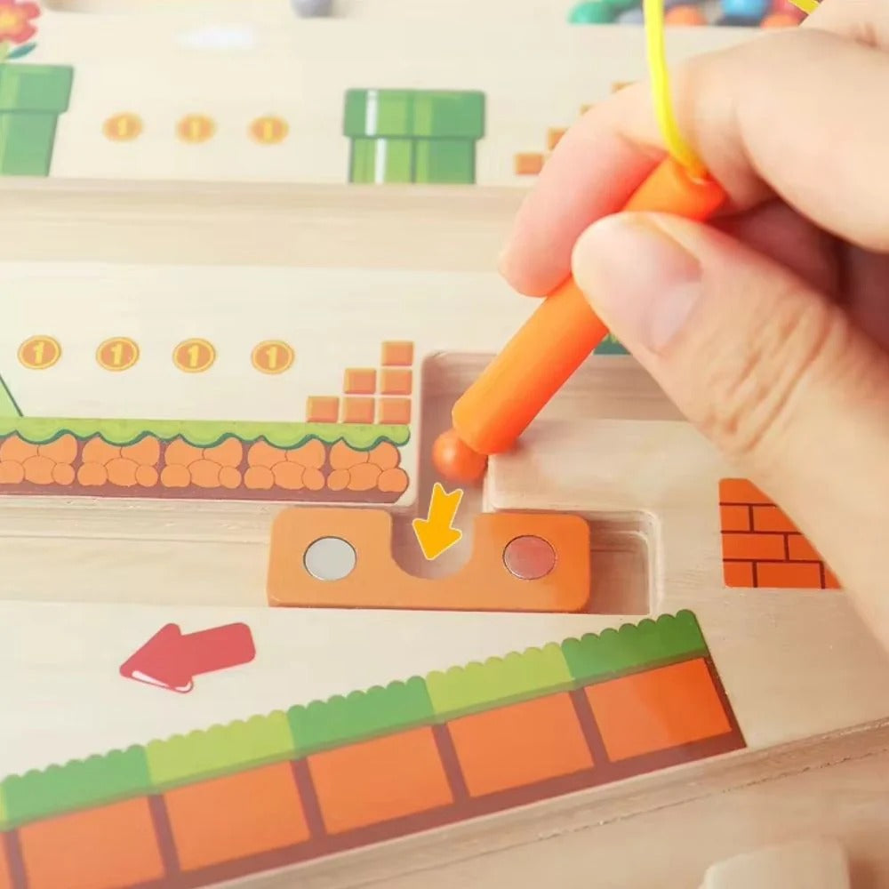 Montessori-Labyrinth aus Farben und Zahlen