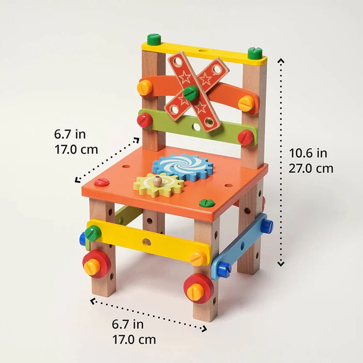 Ein lustiger Montessori-Stuhl zum Selberbauen
