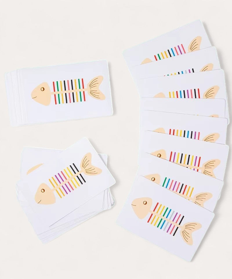 Montessori-Puzzle aus Fischknochen