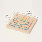 Montessori-Geometrie-Tafel aus Holz