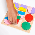 Montessori-Holzform-Zuordnungstafel
