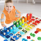 Montessori-Spiel: Angeln und Formen