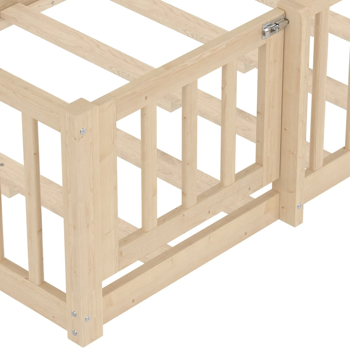 Bettboden aus naturbelassenem Kiefernholz 90x190 Lilla Kids