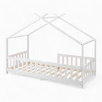 Weißes Holzbett in Hüttendesign für Kinder Tilda Kids