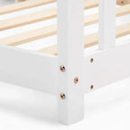 Weißes Holzbett in Hüttendesign für Kinder Tilda Kids