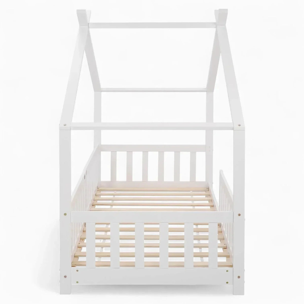 Weißes Holzbett in Hüttendesign für Kinder Tilda Kids