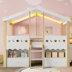 Kinderbett Hütte mit integriertem Stauraum Tilda Kids
