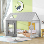 Kinderbett Holzhütte Grau Tilda Kids
