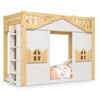 Hochbett, anpassbar, mit Fenstern 90x200 Lilla Kids