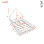 Gepolstertes Kinderbett in Kaminform 140x200 Lilla Kids