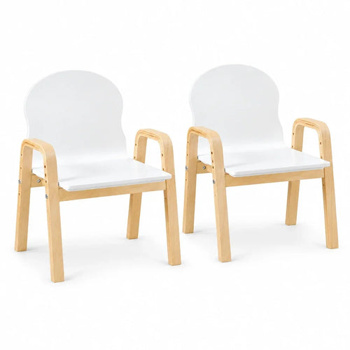 Set aus 2 verstellbaren Kinderstühlen mit Armlehnen