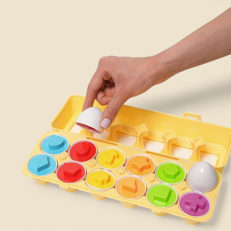 Montessori-Eier in geometrischen Formen
