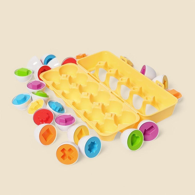 Montessori-Eier in geometrischen Formen