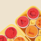 Montessori-Eier in geometrischen Formen