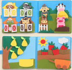 Interaktives Montessori-Pappbilderbuch