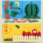 Interaktives Montessori-Pappbilderbuch