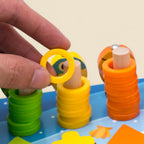 Montessori-Spiel: Angeln und Formen