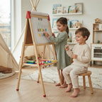 Doppelseitiges Montessori-Holztableau