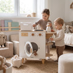 Montessori-Waschmaschine aus Holz