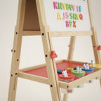 Doppelseitiges Montessori-Holztableau