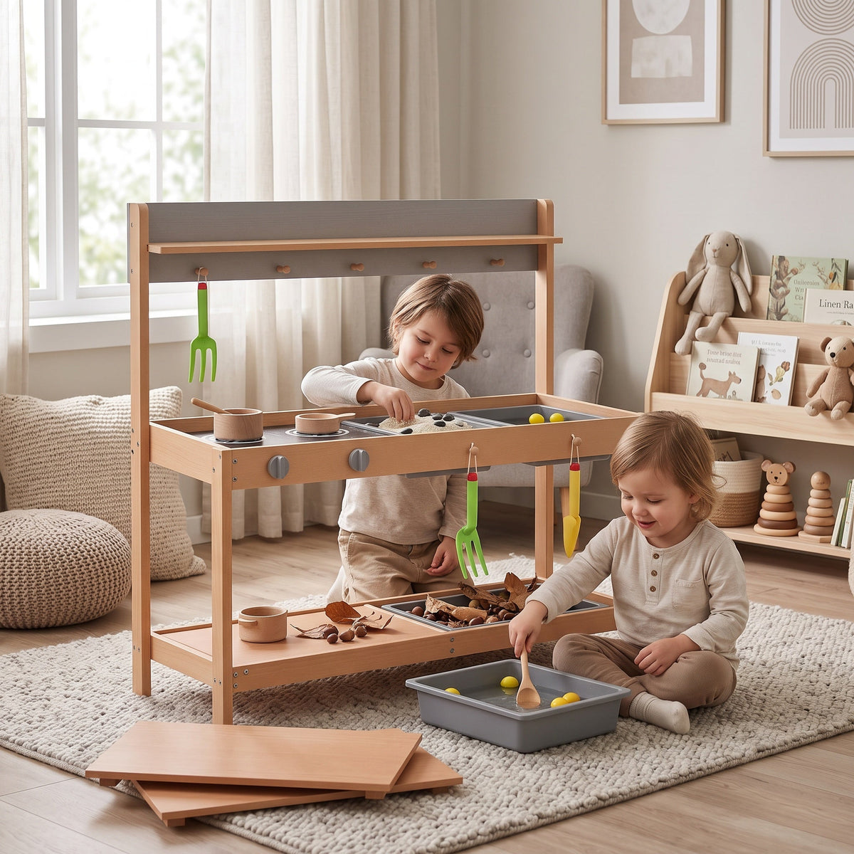 Montessori-Küche im Freien
