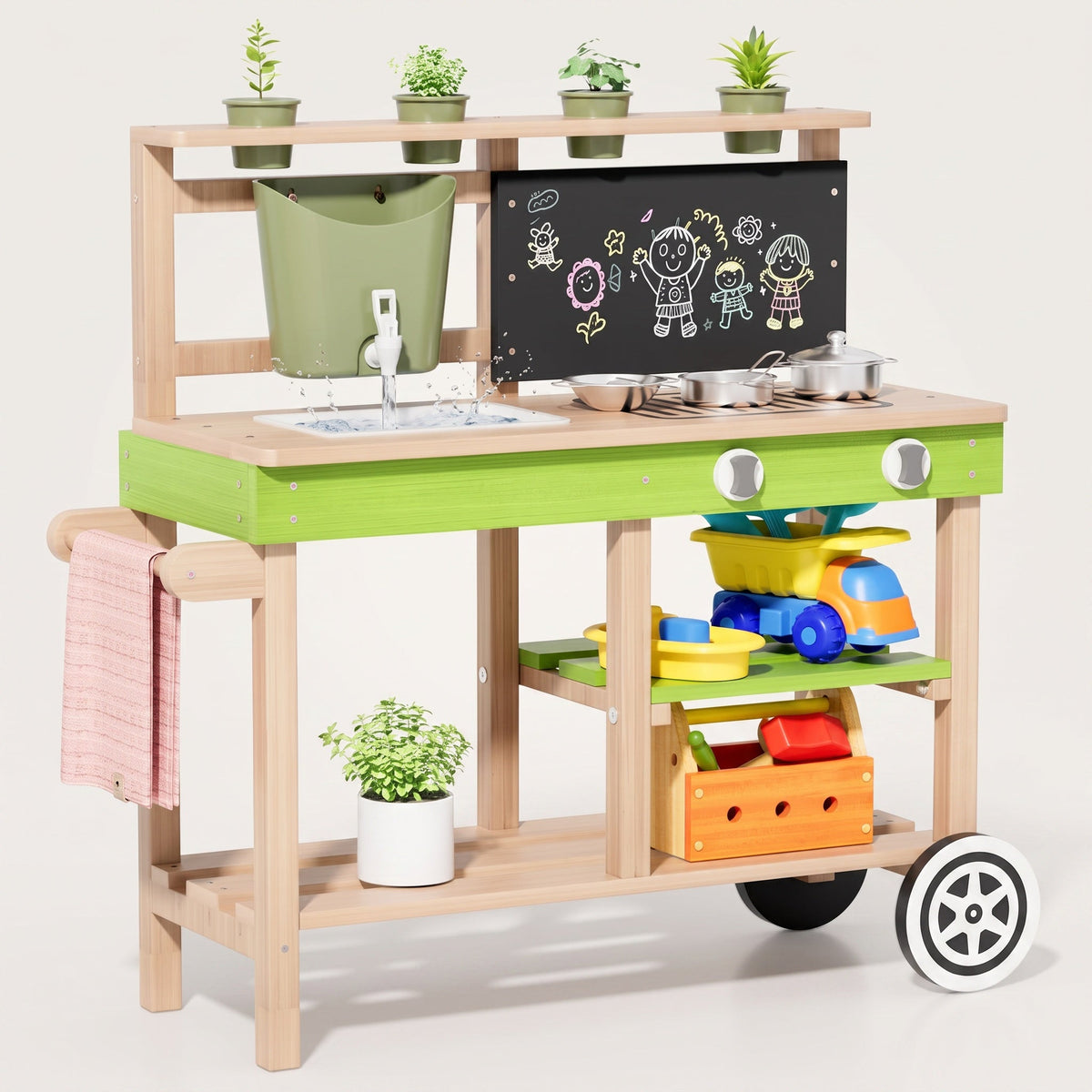 Küche, Gartenarbeit, Montessori, Mobil