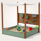 Montessori-Sandkasten mit Wasserspiel