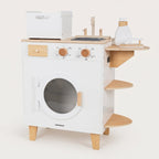 Montessori-Waschmaschine aus Holz