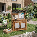 Montessori-Küche aus Holz mit Spülbecken